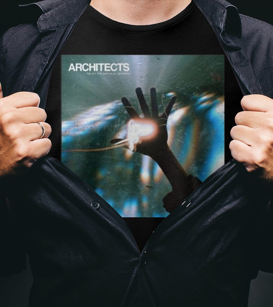 ARCHITECTS The Sky, The Earth And All Between Hand Through Light Rays T-Shirt
