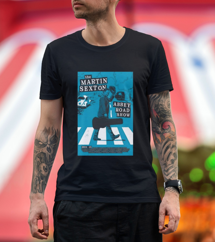 The Martin Sexton Abbey Road Show 2024 2025 Vintage Pedestrian Crossing T-Shirt