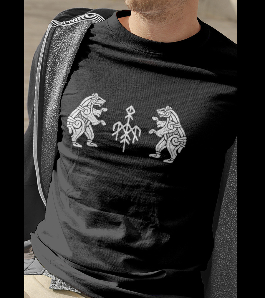 Wardruna Rune Symbol Dancing Bears Nordic T-Shirt