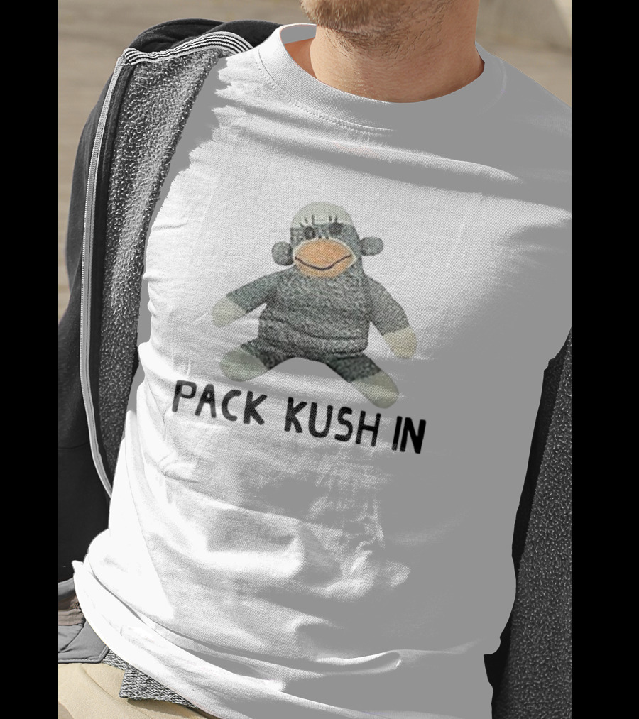 Pack Kush In Sock Monkey Plush Toy T-Shirt