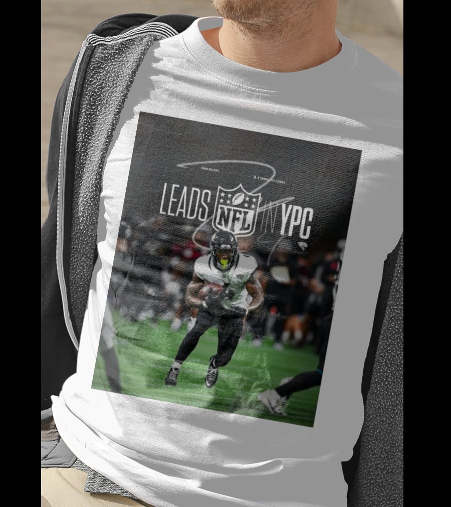 Tank Bigsby Jacksonville Jaguars NFL Leads YPC Signature Football Action T-Shirt