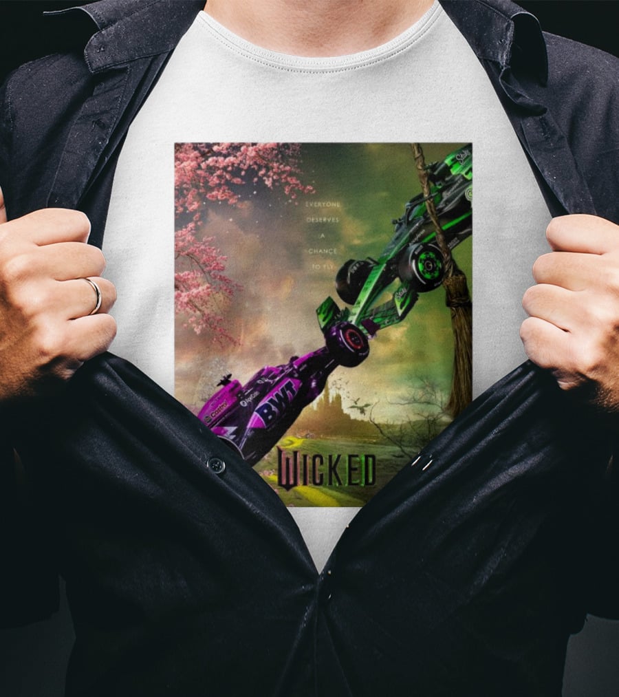 Wicked Everyone Deserves A Chance To Fly Racing Cars Vertical Sky Forest T-Shirt