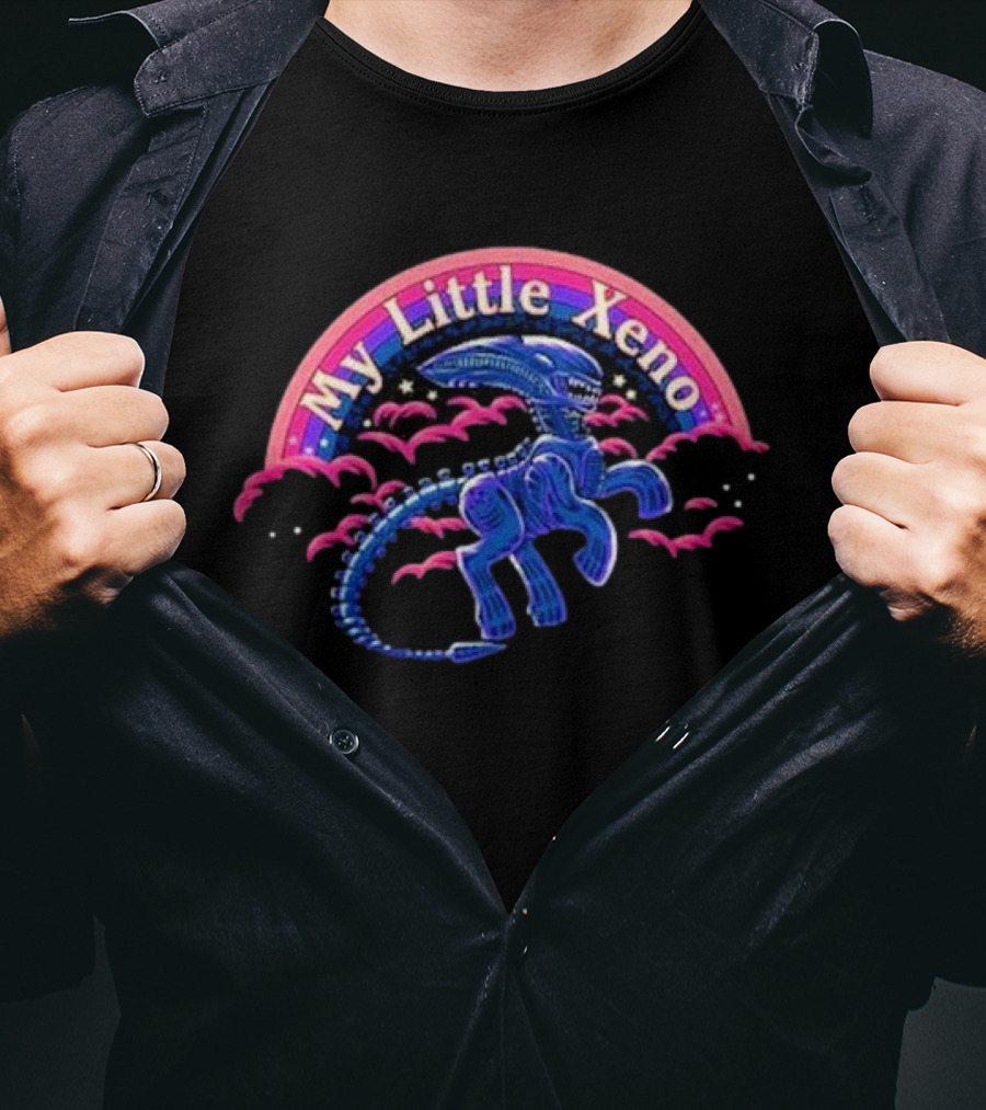 My Little Xeno Alien Creature In The Clouds T-Shirt