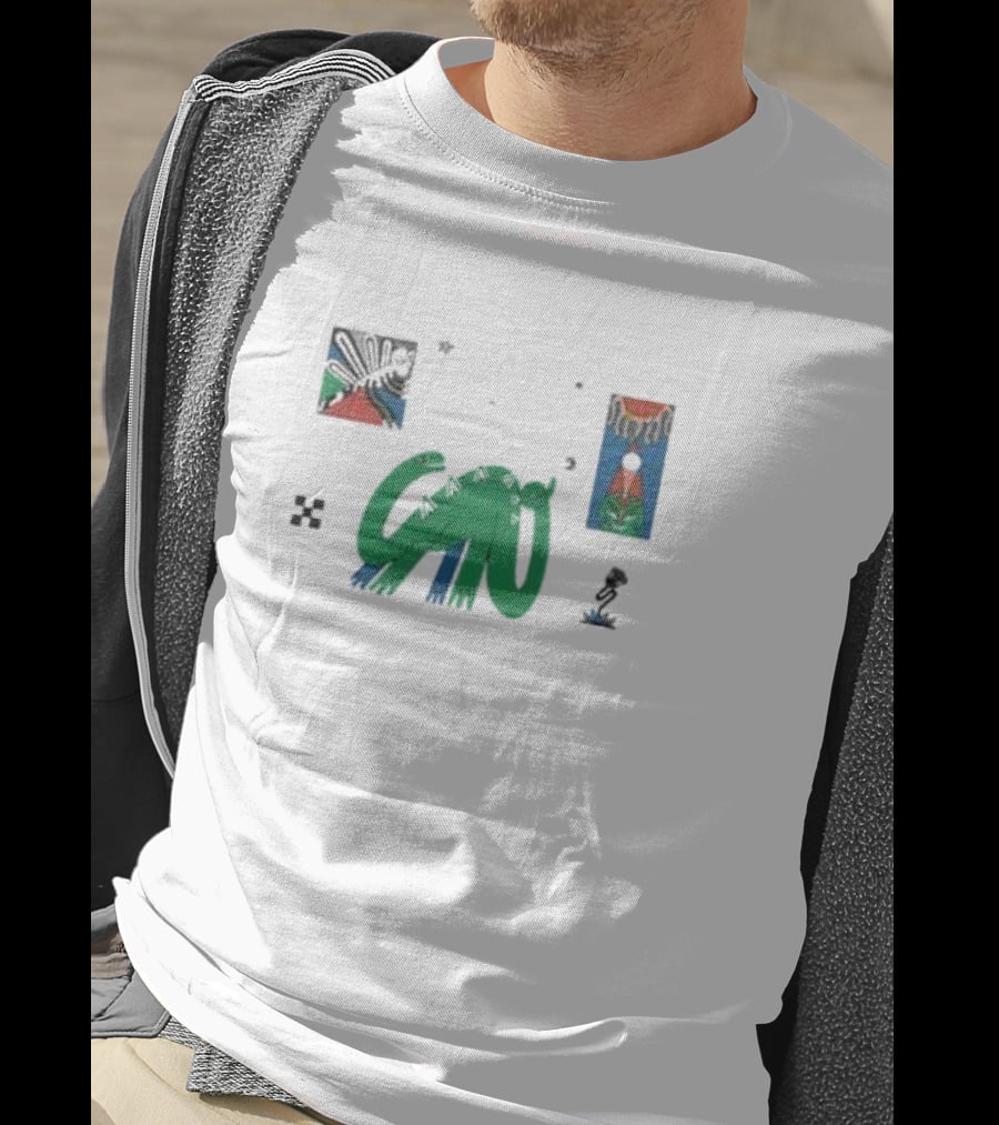 Jurassic Vibes Dinosaur Lava Glow Everpress T-Shirt