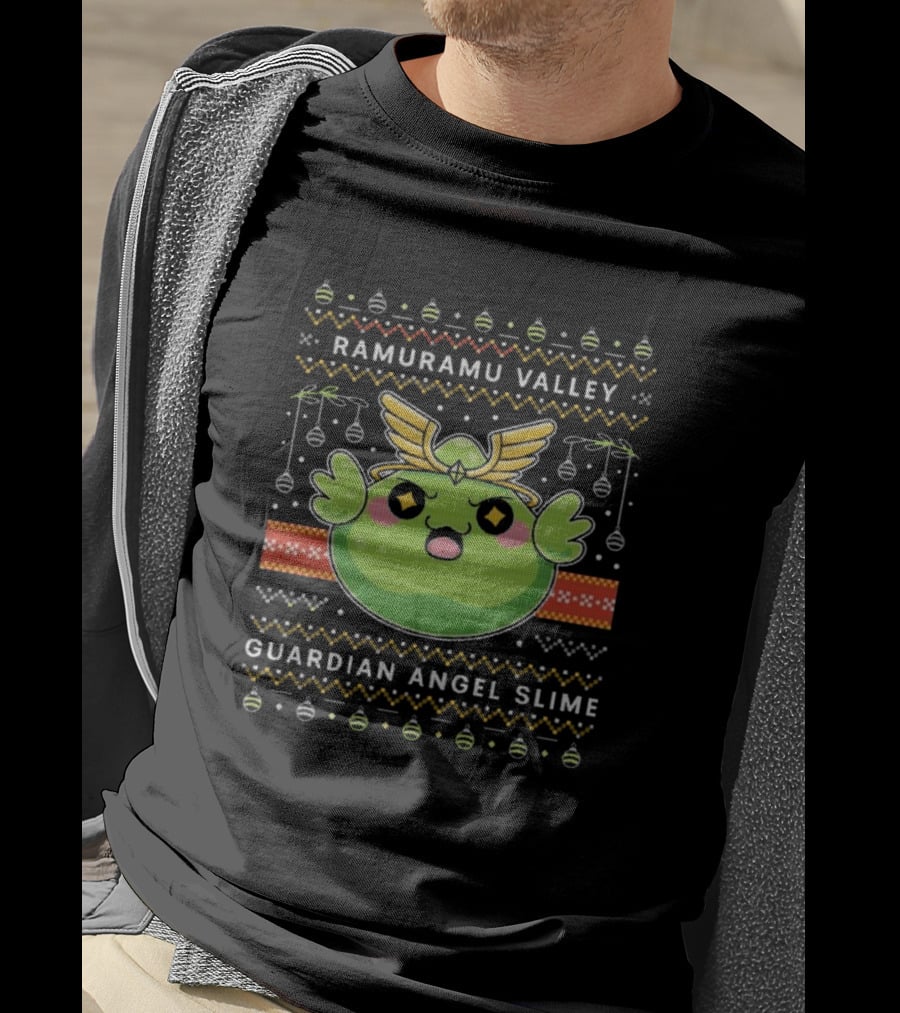Ramuramu Valley Guardian Angel Slime Ugly Christmas T-Shirt