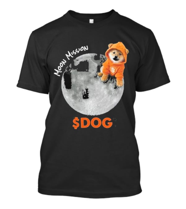 Moon Mission $DOG Dogecoin Bitcoin Shiba Inu T-Shirt