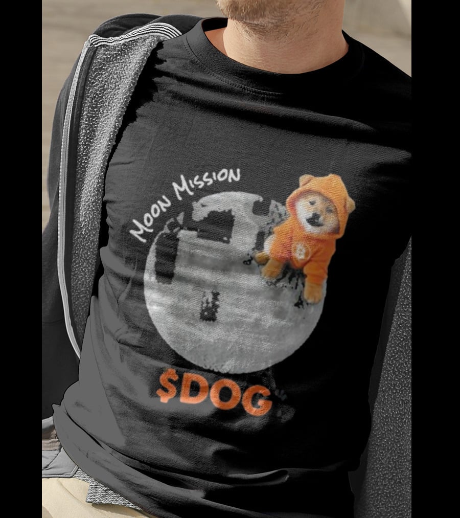Moon Mission $DOG Dogecoin Bitcoin Shiba Inu T-Shirt