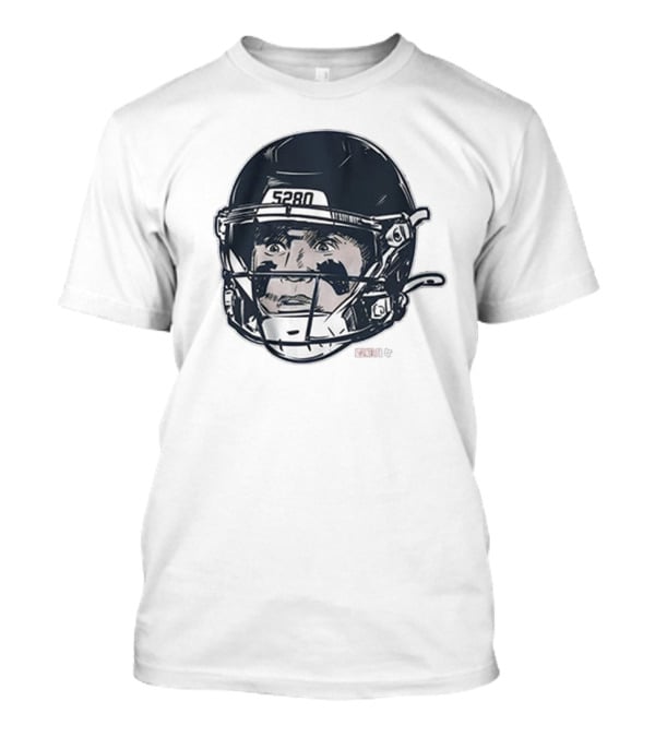 5280 Denver Broncos Crazy Eyes NFL Football Bo Nix Painting T-Shirt
