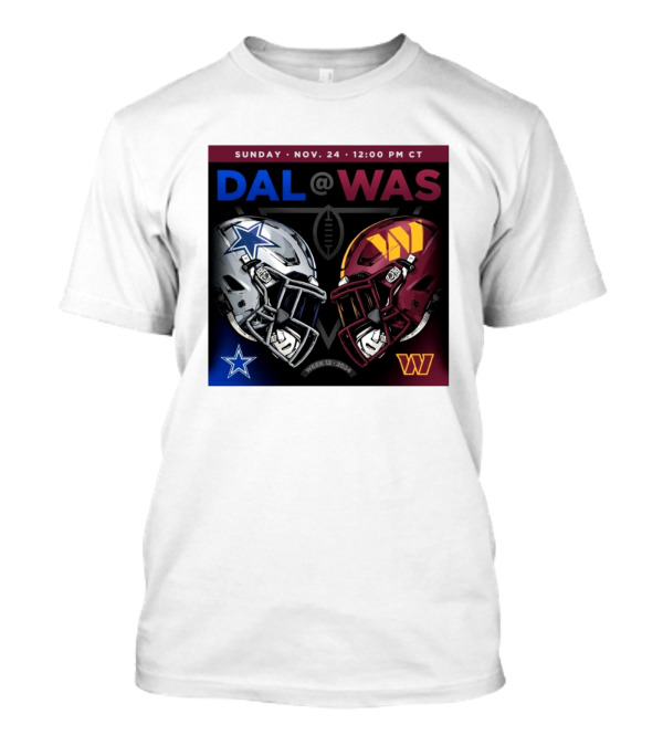 Sunday Nov 24 DAL Vs WAS Helmet Week 12 T-Shirt