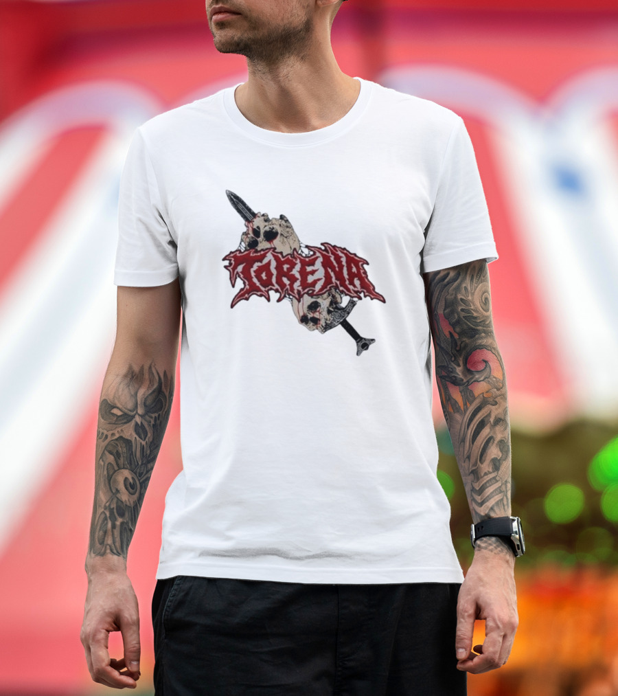 Torena Sword Piercing Skulls T-Shirt
