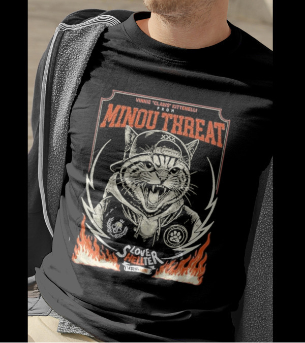 Vinnie Claws Kittenelli From Minou Threat Love Shelter Hellfest Open Air Festival T-Shirt