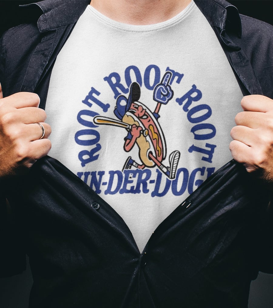 Root Root Root Un-Der-Dog Kansas City Royals MLB Blue October T-Shirt