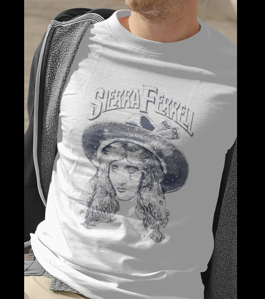 Sierra Ferrell Floating Head With Hat And Long Hair T-Shirt
