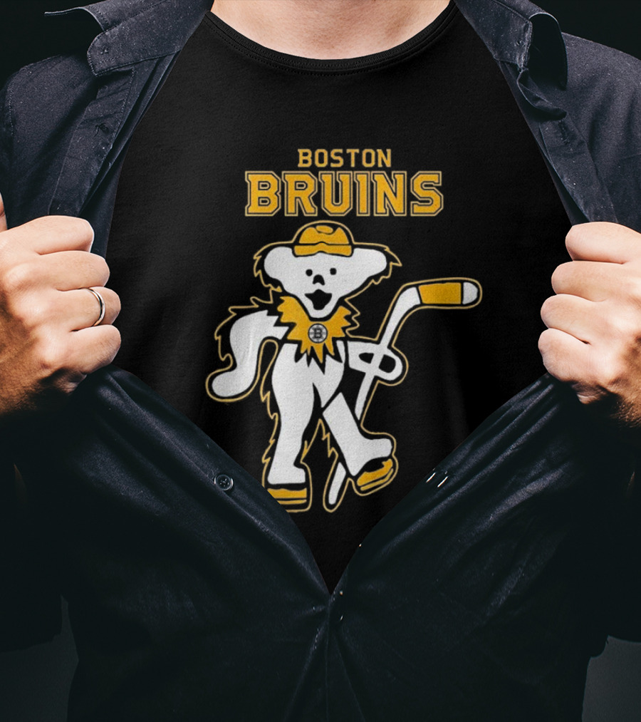Boston Bruins Grateful Dead Dancing Bear T-Shirt