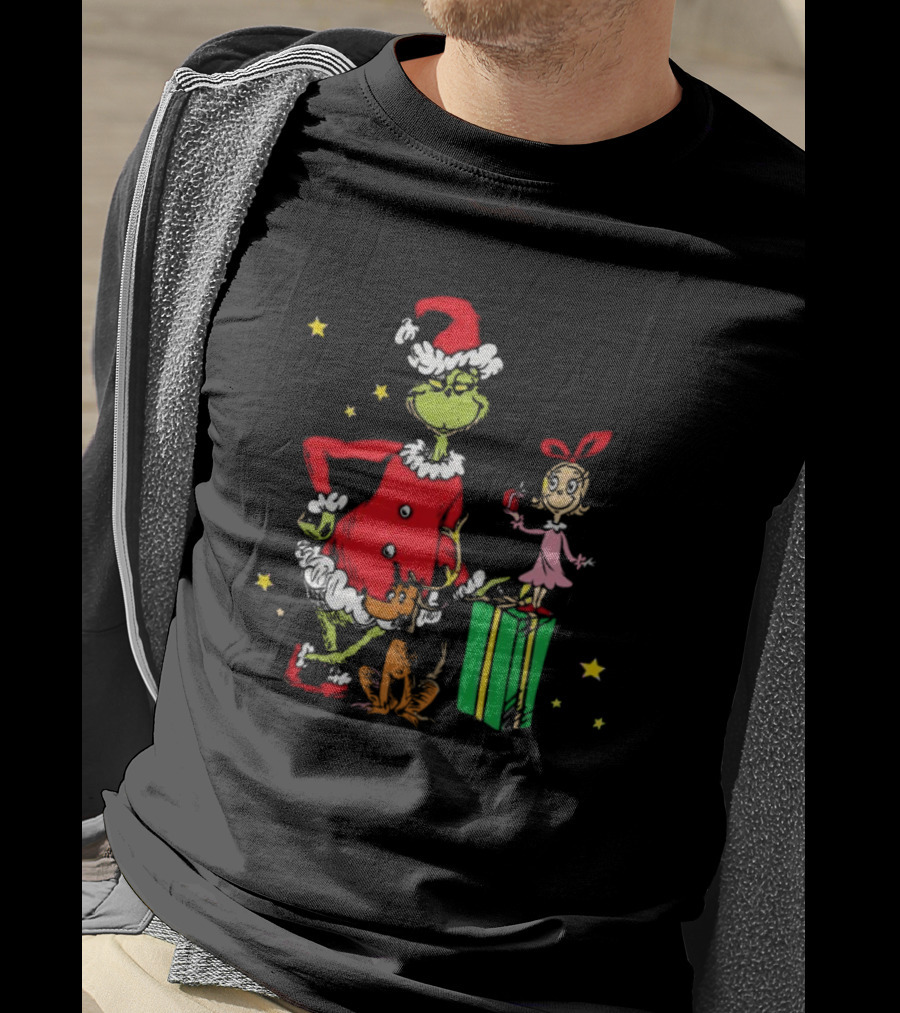 Grinch Cindy Lou Who Max Grinchmas Merry Christmas T-Shirt