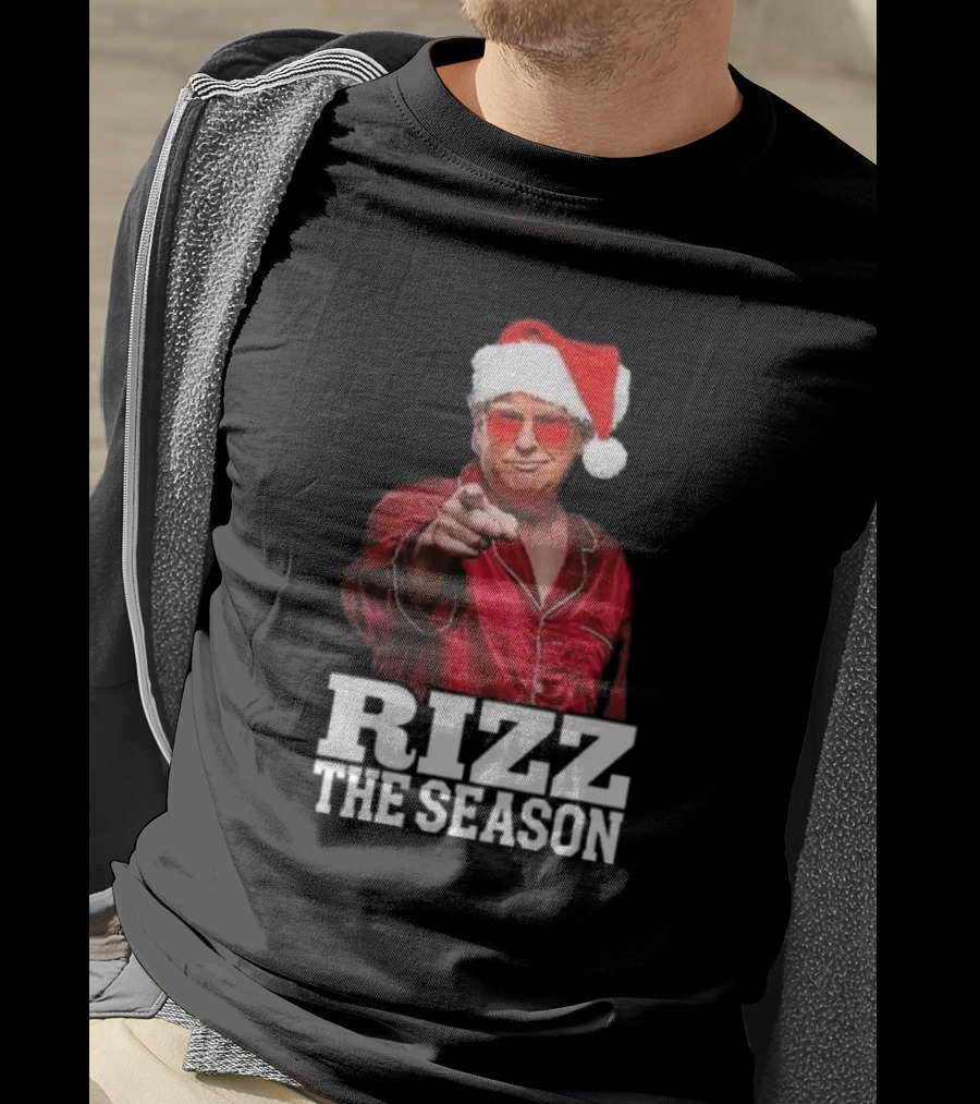 Rizz The Season Santa Christmas Pajama T-Shirt