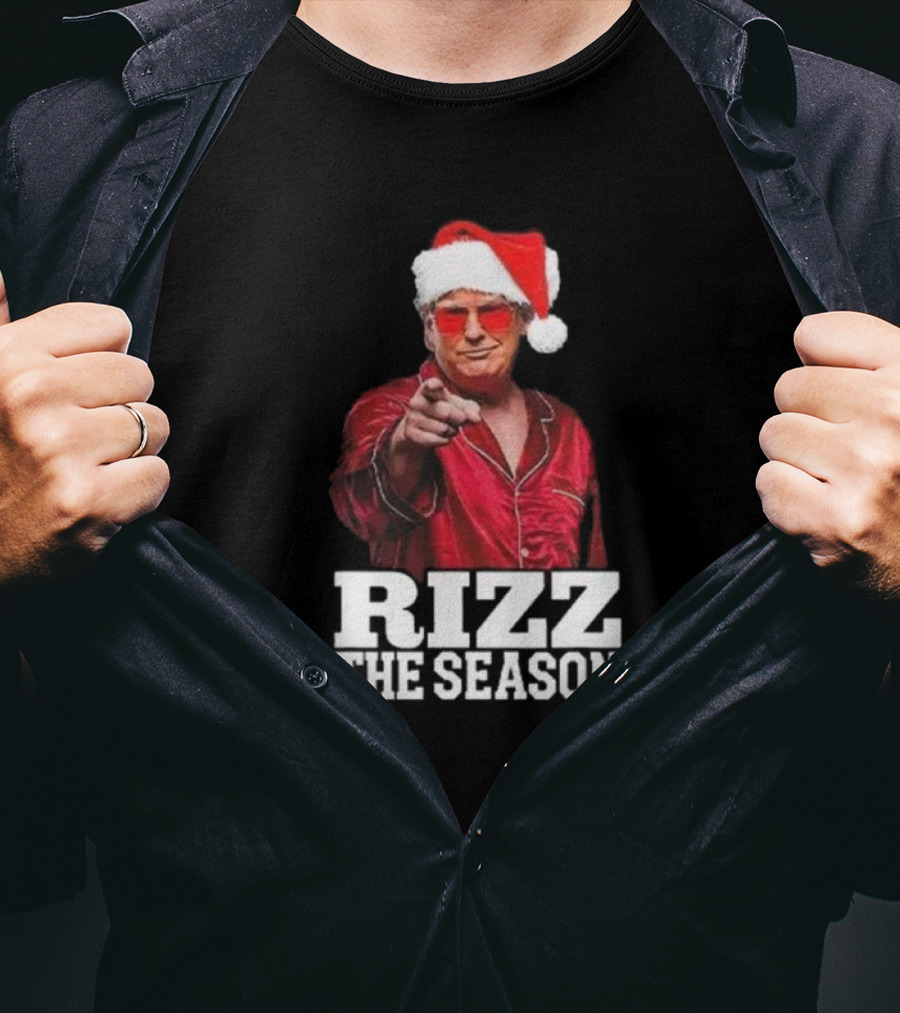 Rizz The Season Santa Christmas Pajama T-Shirt