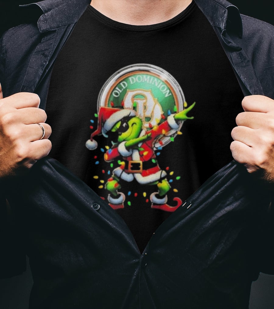 Old Dominion Freight Line Santa Grinch Dabbing Christmas T-Shirt