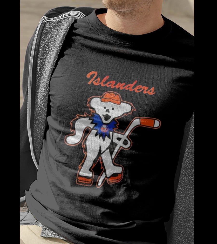 New York Islanders Hockey Grateful Dead Dancing Bear T-Shirt