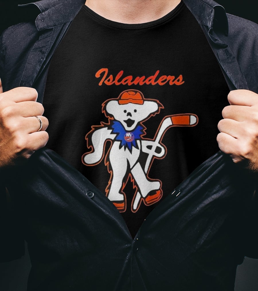 New York Islanders Hockey Grateful Dead Dancing Bear T-Shirt
