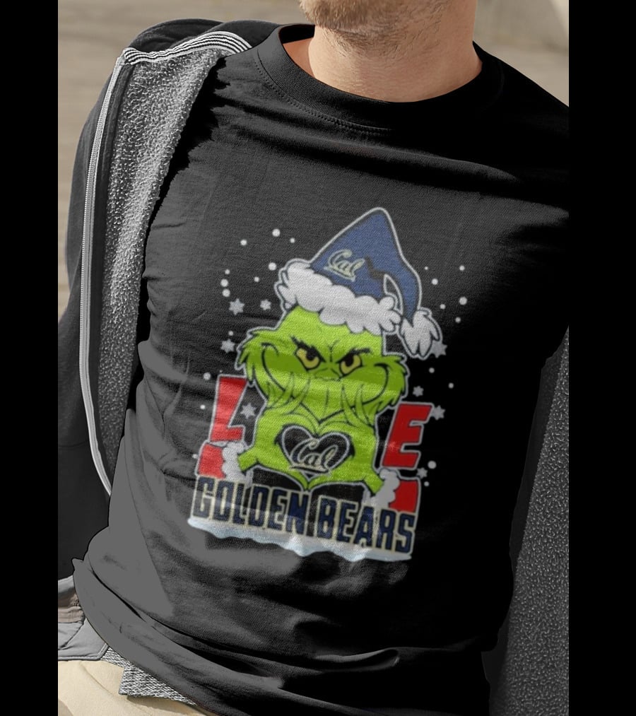 The Grinch Love Cal Golden Bears Football Christmas T-Shirt