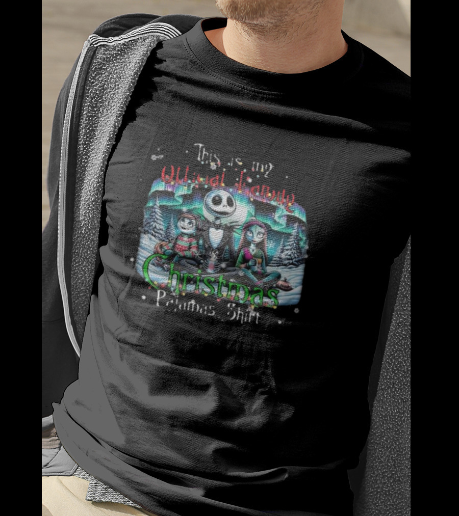 The Nightmare Before Christmas This Is My Official Family Christmas Pajamas Shirt T-Shirt