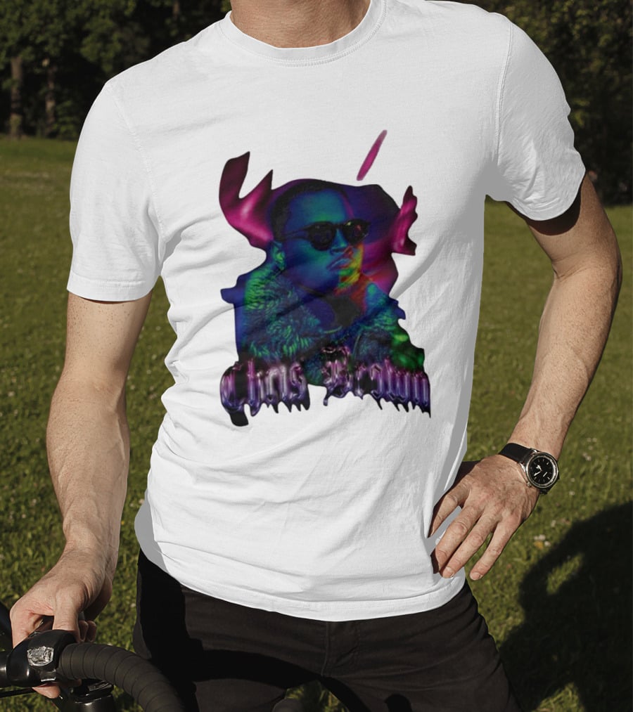 Chris Brown Psychedelic Northern Lights T-Shirt