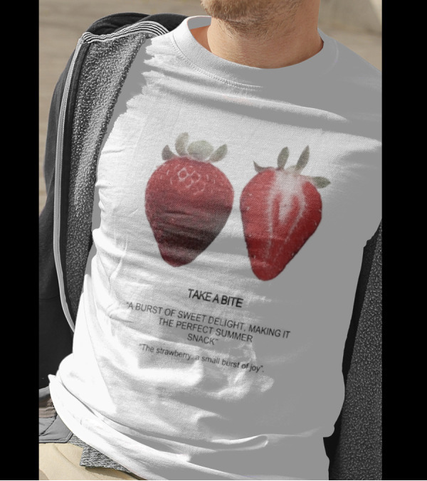 Take A Bite A Burst Of Sweet Delight The Perfect Summer Snack Strawberry T-Shirt
