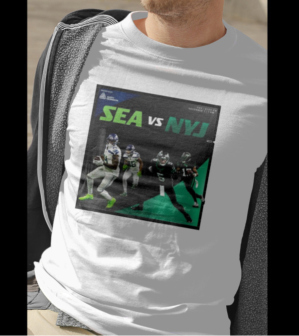 Seattle Seahawks Vs New York Jets Week 13 FOX December 1 2024 NFL Matchup Promo T-Shirt