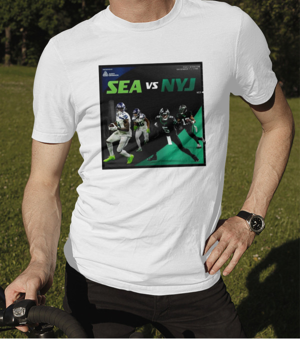 Seattle Seahawks Vs New York Jets Week 13 FOX December 1 2024 NFL Matchup Promo T-Shirt