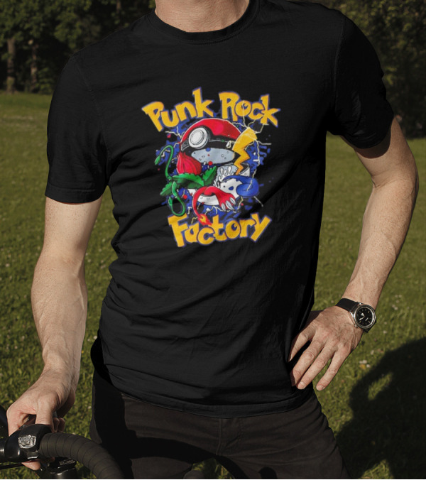 Punk Rock Factory Gotta Catch Em All 2024 Pokémon Mashup T-Shirt