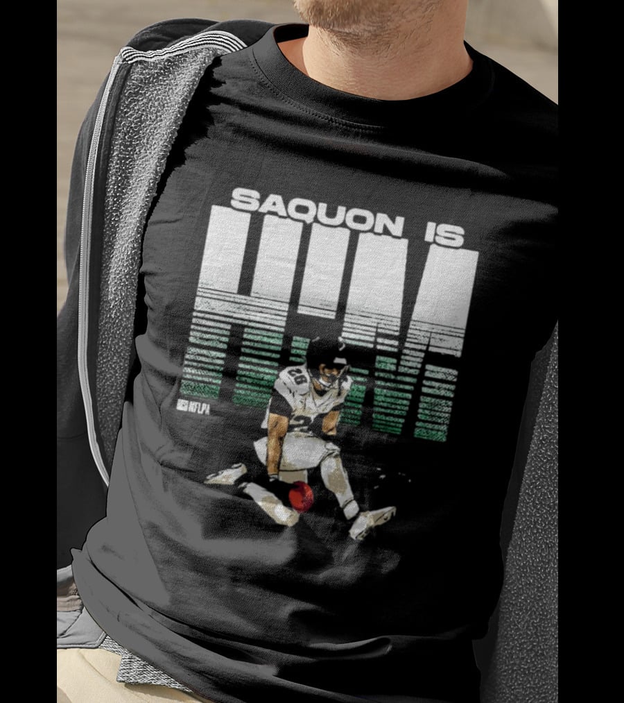 Saquon Is HIM NFLPA Signature Football T-Shirt