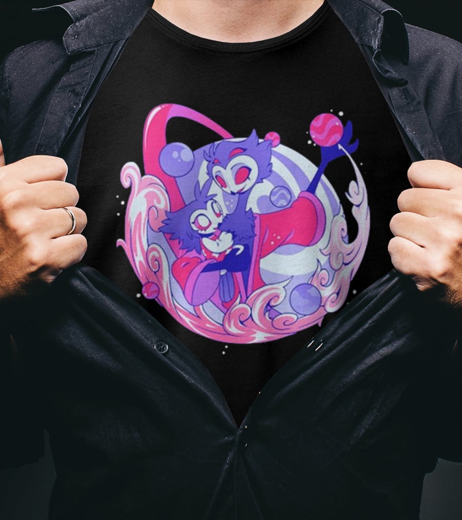 Stolas Owl Demon Cosmic Embrace Lullaby T-Shirt