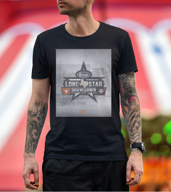 Premium T-Shirt: Rivalry Renewed Cotton Lone Star Showdown Texas Longhorns At Texas A&M Aggies T-Shirt Rivalry Renewed Cotton Lone Star Showdown Texas Longhorns At Texas A&M Aggies T-Shirt