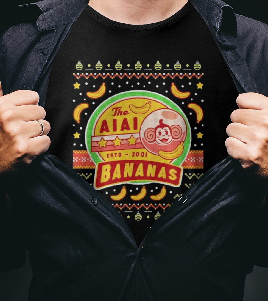 The Aiai Bananas ESTD 2001 Festive T-Shirt