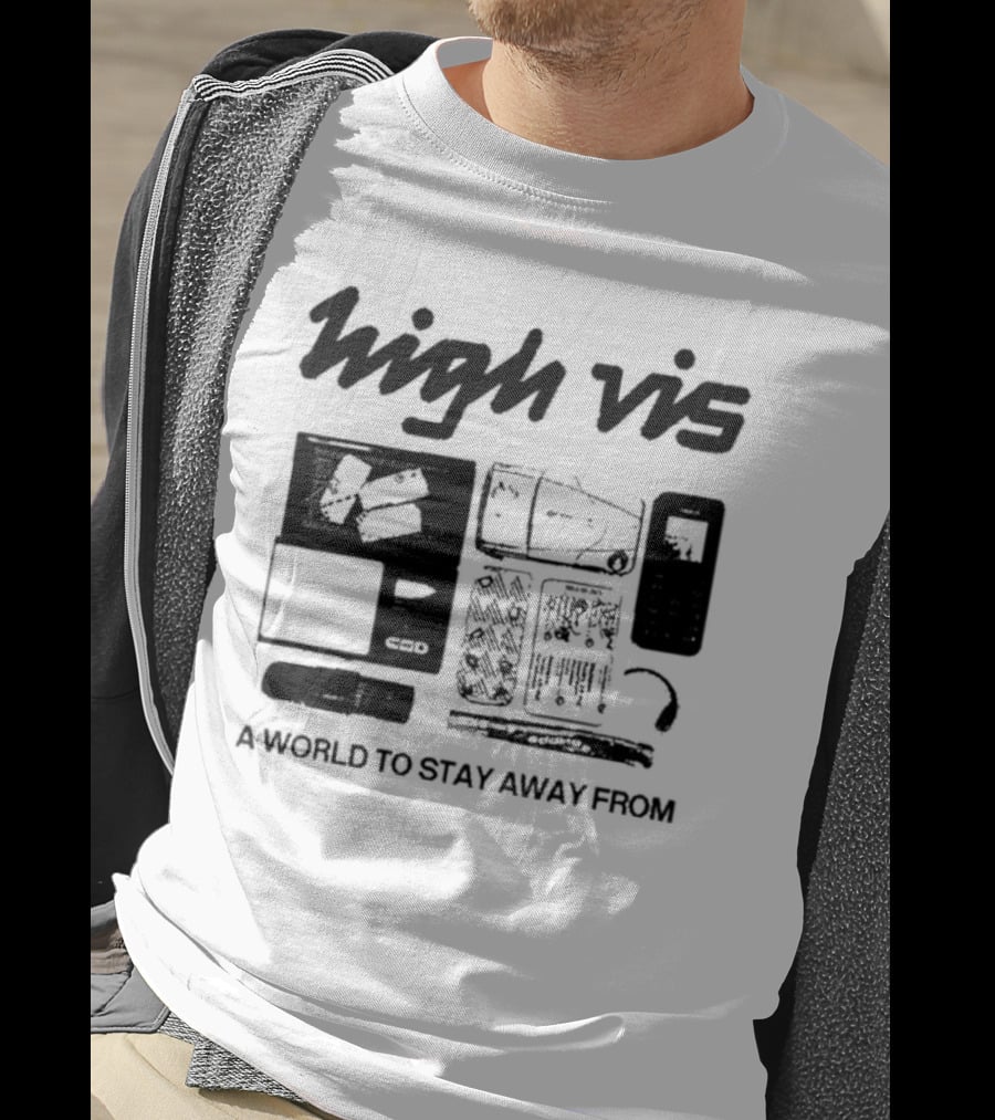 High Vis A World To Stay Away From Phone Scale Camera Vis T-Shirt