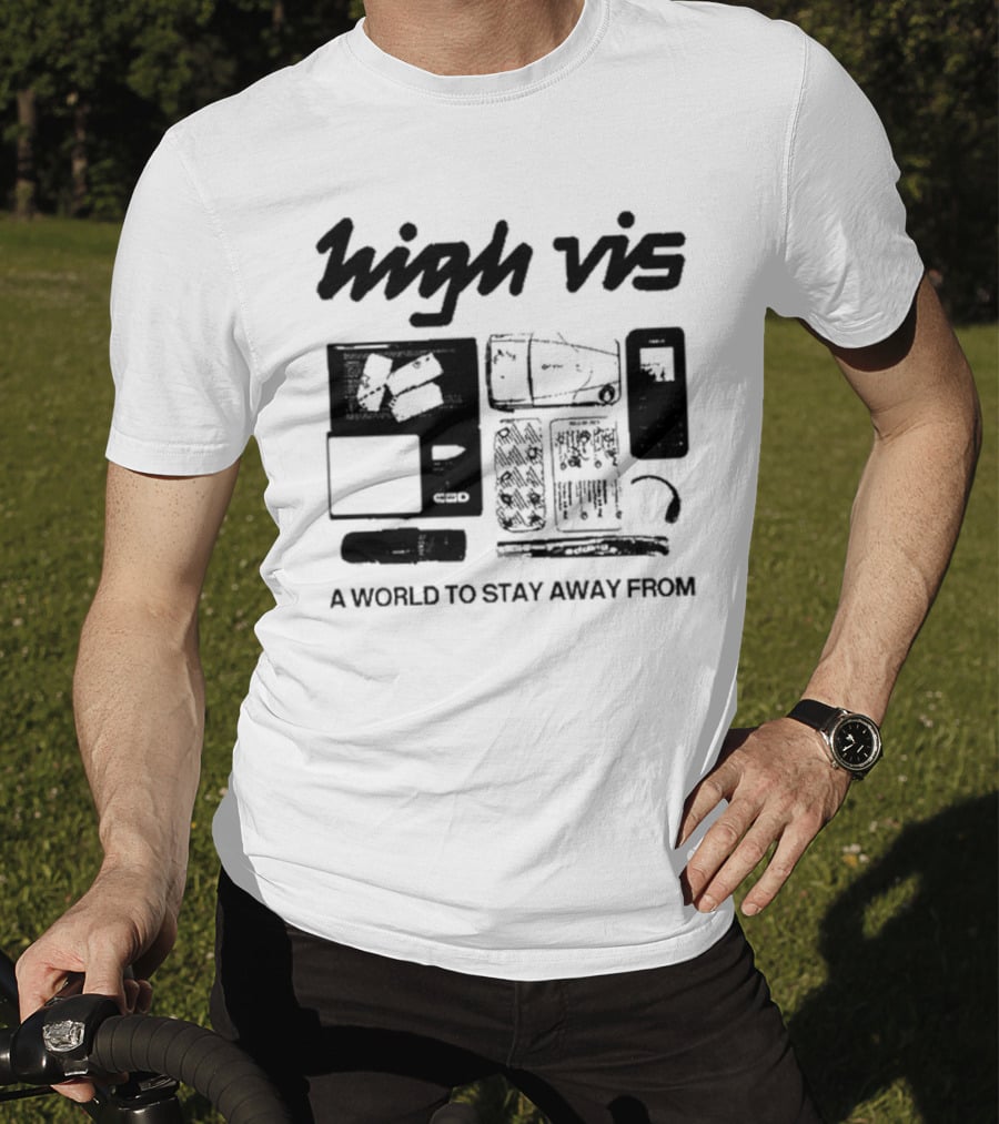 High Vis A World To Stay Away From Phone Scale Camera Vis T-Shirt