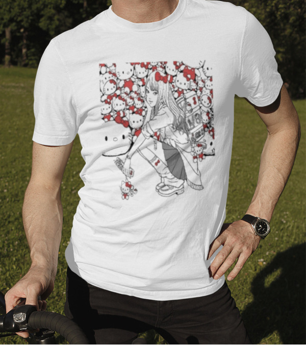 Tomie X Hello Kitty Collaboration Visual Merchandise T-Shirt
