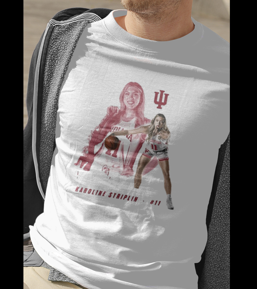 Karoline Striplin #11 Indiana Hoosiers Basketball IU T-Shirt