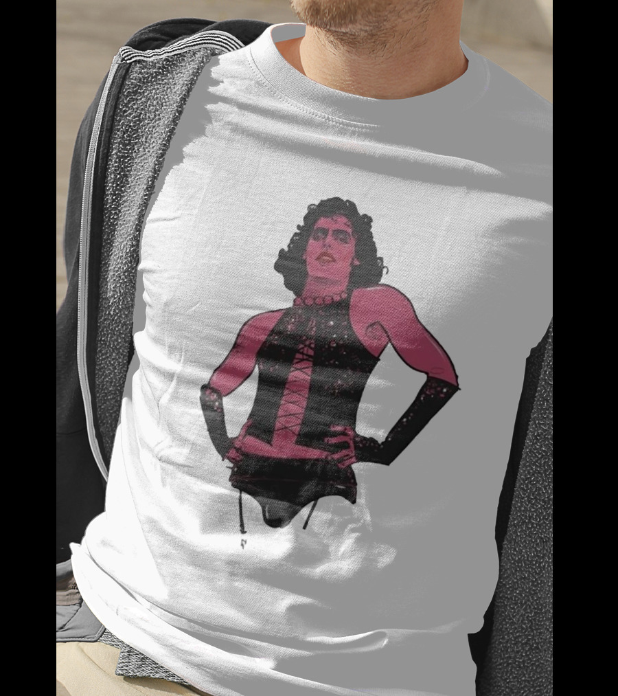 Macho Frank N Furter Rocky Horror Tim Curry Dr. Frank-N-Furter Iconic Costume Image T-Shirt