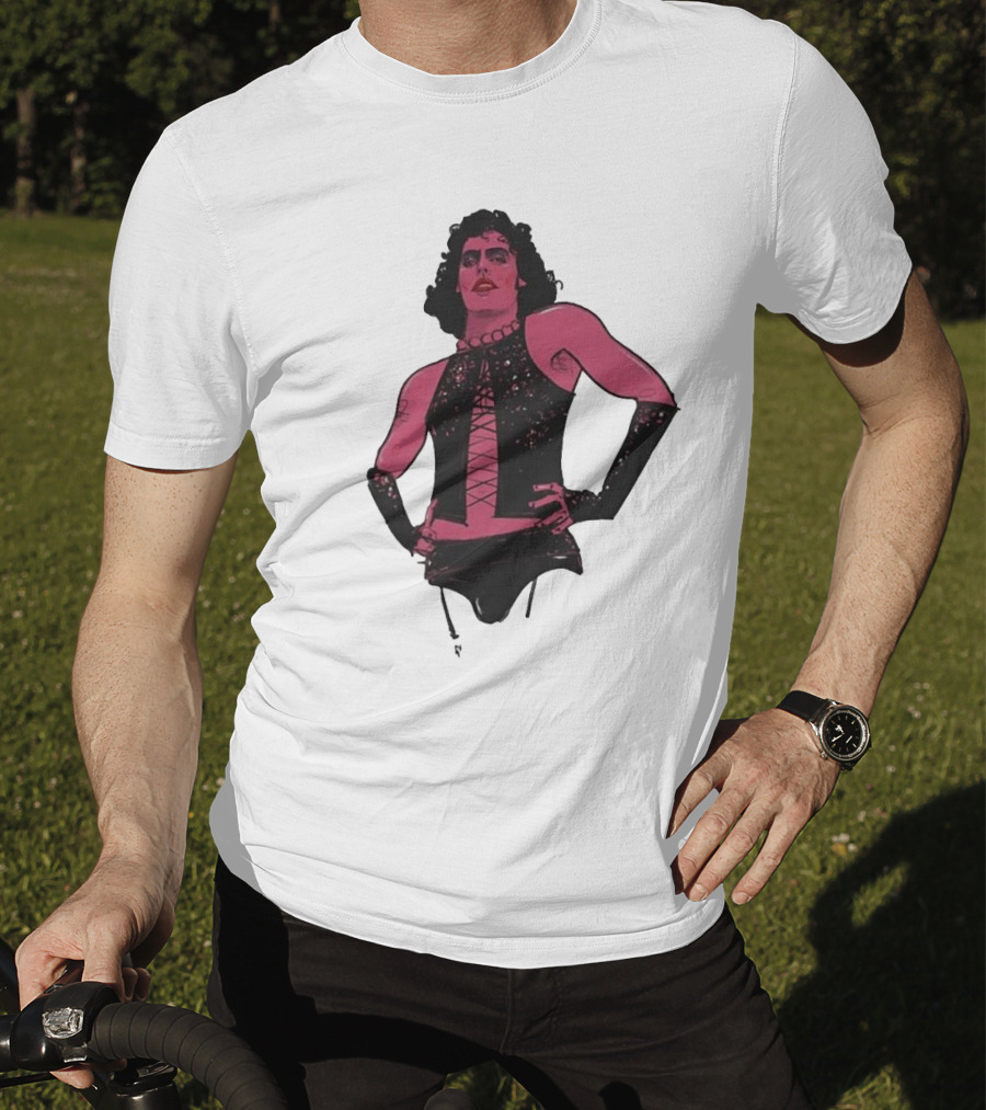Macho Frank N Furter Rocky Horror Tim Curry Dr. Frank-N-Furter Iconic Costume Image T-Shirt