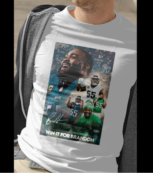 Philadelphia Eagles Win It For Brandon Graham Signature I Pledge My Allegiance To Eagleszonenation T-Shirt