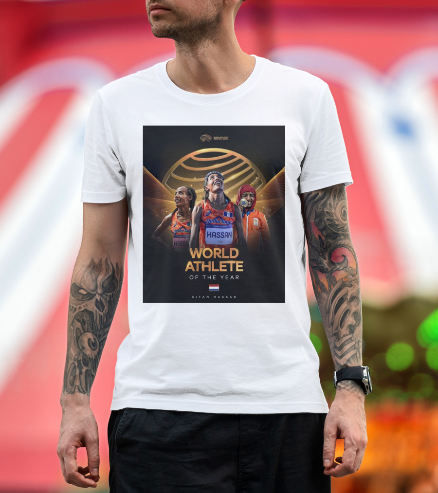 Sifan Hassan Netherlands World Athlete of the Year World Athletics Awards T-Shirt
