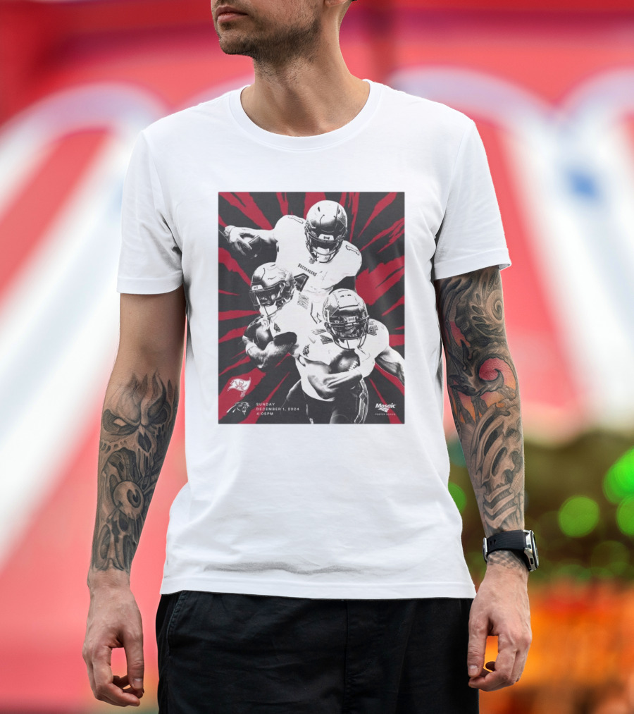 Tampa Bay Buccaneers Vs Carolina Panthers Sunday December 1 2024 4:05PM Mosaic T-Shirt