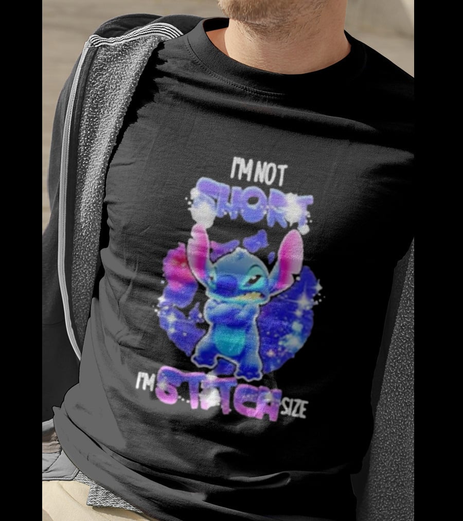 I'm Not Short I'm Stitch Size Lilo And Stitch Character Image T-Shirt