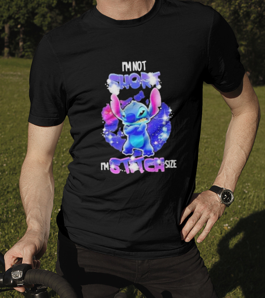 I'm Not Short I'm Stitch Size Lilo And Stitch Character Image T-Shirt