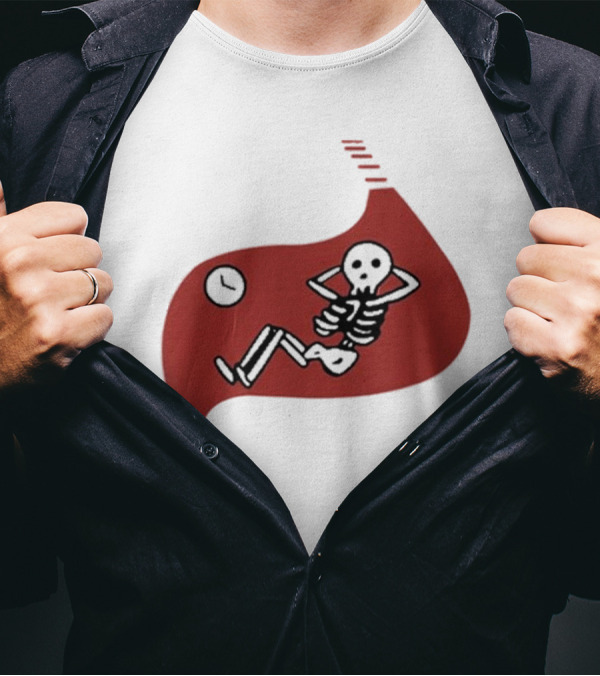 Daodaosama1125 Skeleton With Clock Death Of Dungeon Meshi Falin T-Shirt