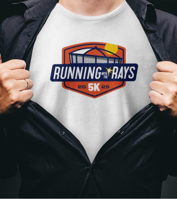 Running With The Rays 5K 2025 Tampa Bay Rays Stadium T-Shirt