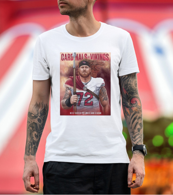 Premium T-Shirt: Cardinals at Vikings Week Thirteen 12.1.24 US Bank Stadium T-Shirt Cardinals at Vikings Week Thirteen 12.1.24 US Bank Stadium T-Shirt