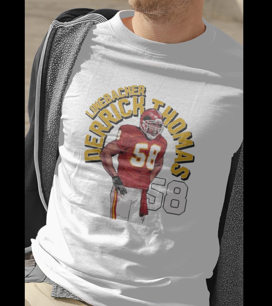 Linebacker Derrick Thomas 58 Kansas City Chiefs NFL T-Shirt